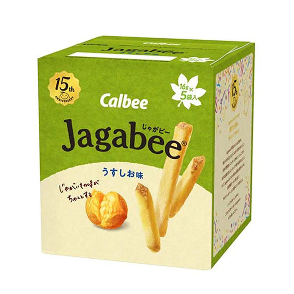 CALBEE卡乐比 JAGABEE淡盐味马铃薯土豆薯条 16G*5袋