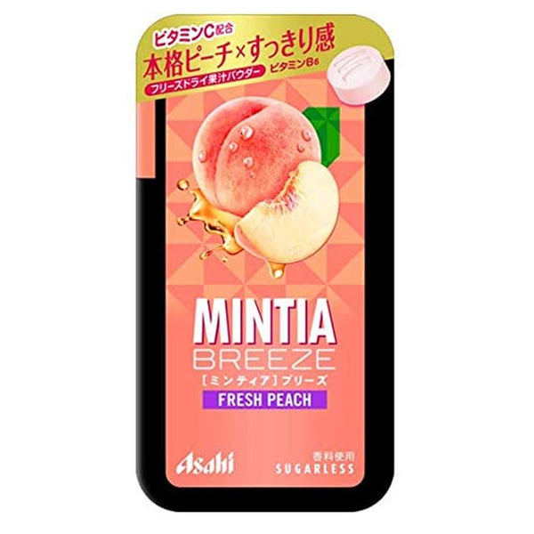 日本Asahi MINTIA BREEZE 桃子薄荷糖 大粒 36g