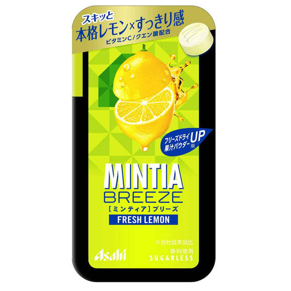 日本Asahi MINTIA BREEZE 柠檬薄荷糖 大粒 36g