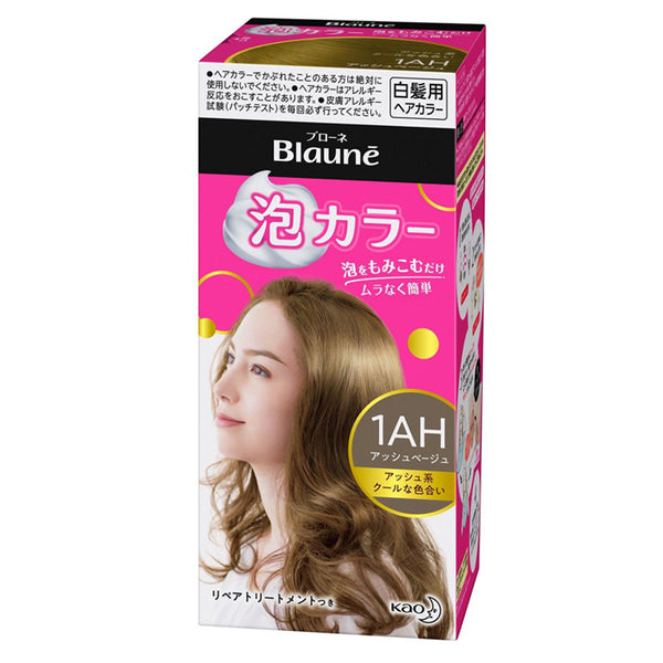 KAO花王 Blaune 白发用泡沫染发剂 色号 1AH