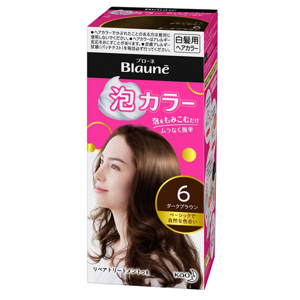 KAO花王 Blaune 白发用泡沫染发剂-色号6