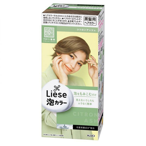 KAO花王 LIESE PRETTIA泡沫 染发剂  香橼灰