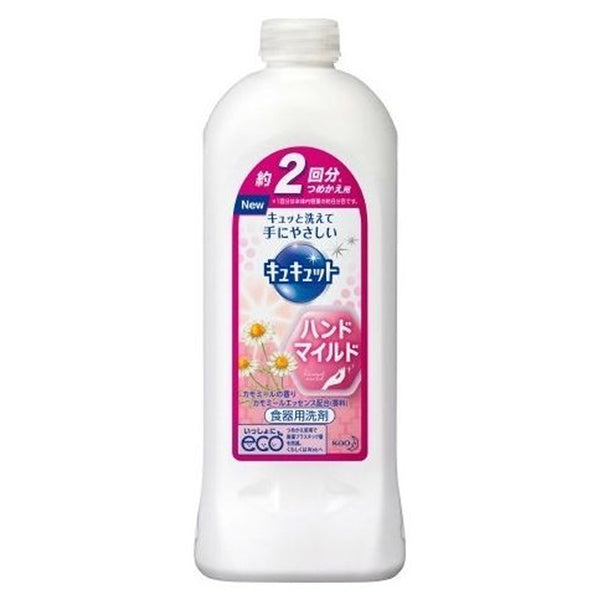 Kao 花王 中性 抑菌 高效去油漬 護手 洗碗精 (洋甘菊粉) 替换装  370ml