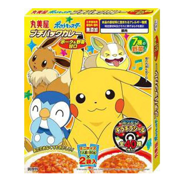 丸美屋  Pokemon Instant Curry (Retort Pouch) Pork & Vegetable (Mild) 60g * 2包